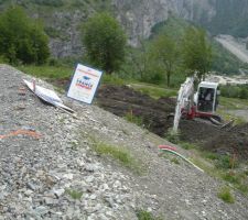 Vu de la route du lotissement