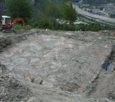 Maison implanté et drainage