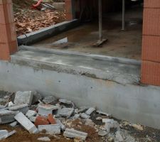 Décoffrage des appuis de menuiseries