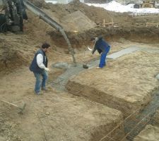 Et les fondations furent coul&eacute;es !!!