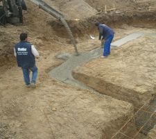 Et les fondations furent coul&eacute;es !!!