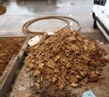 La ils creusent pour passer les gaines