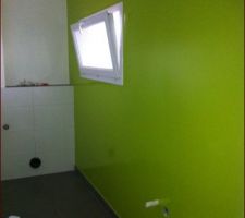 Le vert de la sdb après plusieurs couches!