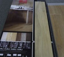 Nous aimerions ce carrelage imitation bois pour tout le RDC (sauf salle d'eau).