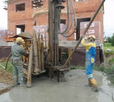 Forage vertical pour géothermie