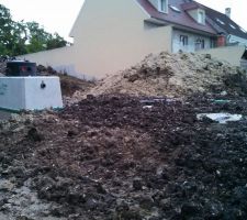 Filtre à sable sous talus