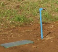 La SAUR a (enfin!) effectué le branchement à l'eau potable!