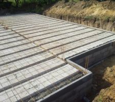 Poutrelles hourdis béton terminées
