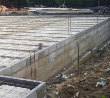 Poutrelles hourdis béton terminées