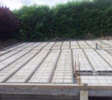 Poutrelles hourdis béton terminées