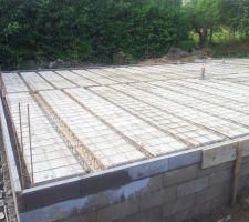 Poutrelles hourdis béton terminées