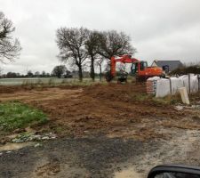 Debut du terrassement