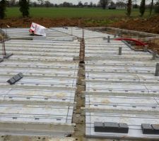 Prepa de la dalle belle couche de polistirene