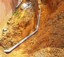 Raccordement des eaux de pluies, le tout à l'égout et l'eau potable