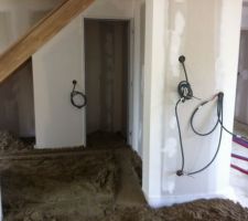 Préparation de la chape au RDC