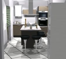 Plan en 3d de la cuisine