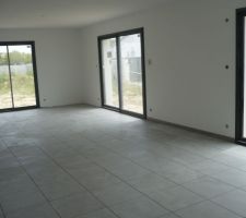 Carrelage salon en cours