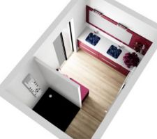 Salle de bain parent vue du haut