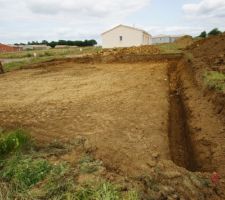 Fouilles en rigole (en cours), section 55x60