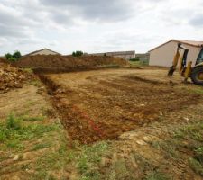 Fouilles en rigole (en cours), section 55x60