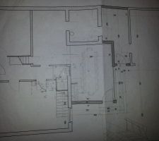 Plan initial de l'architecte - rez-de-chaussée