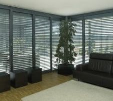 BSO (Brise Soleil Orientable) Warema vue interieur