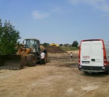 D&eacute;but des travaux d'am&eacute;nagement du terrain
