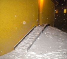 Nos escaliers, super glissants!!