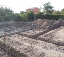 Les poteaux sont posés