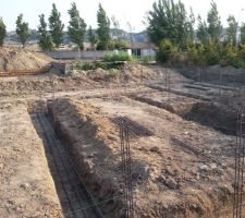 Fondations avec poteaux