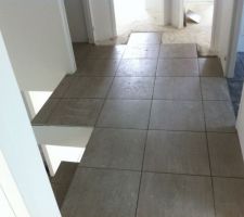 Carrelage palier &eacute;tage