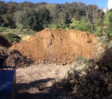 D&eacute;but du terrassement de la plate forme qui doit acceuillir les 2 maisons