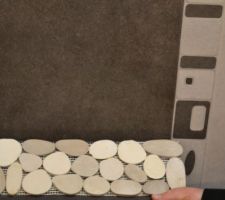 Sol et fa&iuml;ence douche italienne