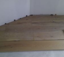Parquet contre-collé avec pan coupé