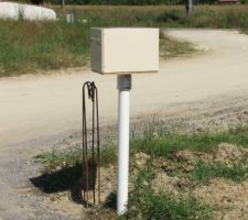 Boite aux lettres pos&eacute;e