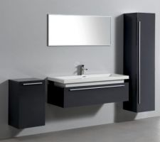 Meuble de salle de bain commandé