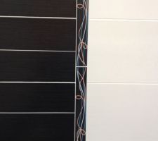 Fa&iuml;ence de la douche, sans la frise du milieu