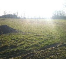 Terrain vue SUD, 30m de façade