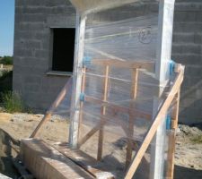 Ch&acirc;ssis de la baie vitr&eacute;e