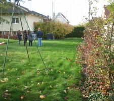 Terrain vu du fond avant travaux