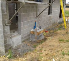 Socle de la pompe à chaleur