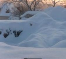 Terrassement arrêté cause de neige