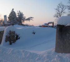 Terrassement arrêté cause de neige