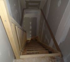 Escalier vu de l'étage