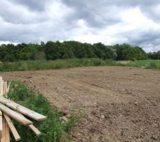 Le terrain applatie