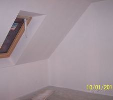 Chambre première couche peinture