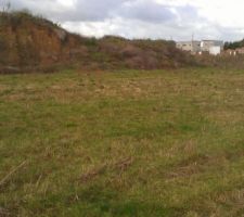 Vue du fond du terrain avant terrassement