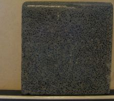 Ciment gris 52,5 sable fin
très légèrement vibré, sans adjuvant, surface rectifiée et poli jusqu'au grain 1200