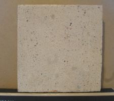 Ciment blanc 52,5 sable fin très légèrement vibré, sans adjuvant, rectifiée et poli jusqu'au grain 1200