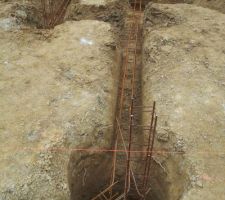 Ferraillage des puits   fouilles (chambres Sdb)